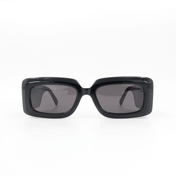 Gucci GG0811 Rectangle Sunglasses Black Gray OS - Picture 12 of 15